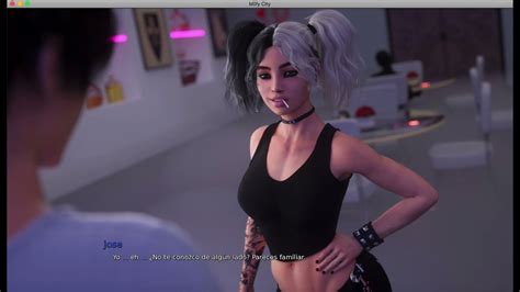 Milfy City Ruta Caroline parte1. Tutorial Español.Primera sesion .